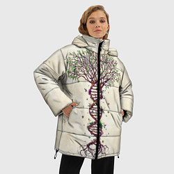 Куртка зимняя женская Дерево жизни, цвет: 3D-черный — фото 2