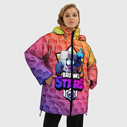 Куртка зимняя женская BRAWL STARS 8-BIT, цвет: 3D-черный — фото 2