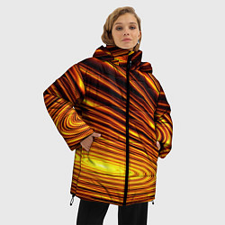 Куртка зимняя женская Золото, цвет: 3D-черный — фото 2