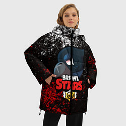 Куртка зимняя женская BRAWL STARS CROW, цвет: 3D-черный — фото 2