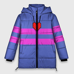 Куртка зимняя женская UNDERTALE FRISK ФРИСК, цвет: 3D-красный