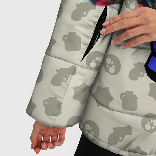 Женская зимняя куртка BRAWL STARS СЭНДИ / 3D-Черный – фото 5