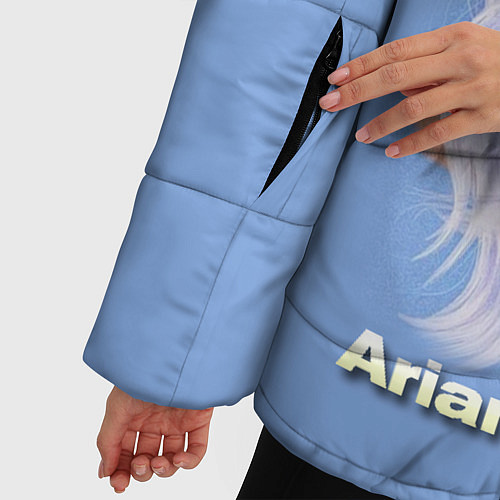 Женская зимняя куртка Ariana Grande Ариана Гранде / 3D-Черный – фото 5