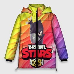 Куртка зимняя женская Brawl Stars - Crow, цвет: 3D-черный