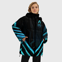 Куртка зимняя женская Apex Legends, цвет: 3D-светло-серый — фото 2