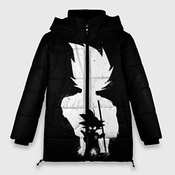 Куртка зимняя женская Mini Dragon Ball, цвет: 3D-черный
