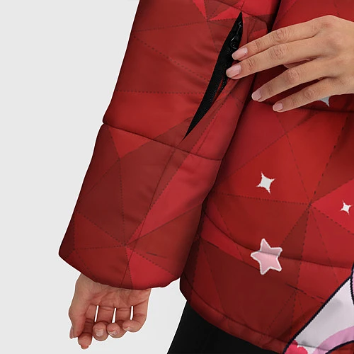 Женская зимняя куртка Крутой единорог / 3D-Черный – фото 5