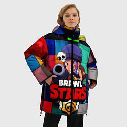 Куртка зимняя женская Brawl Stars - Penny, цвет: 3D-черный — фото 2