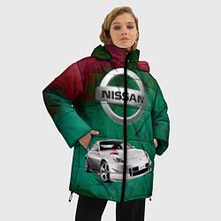 Куртка зимняя женская Нисан, цвет: 3D-черный — фото 2
