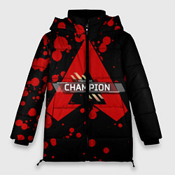 Куртка зимняя женская Apex Legends Champion, цвет: 3D-черный