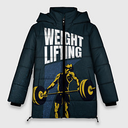 Куртка зимняя женская Wheight lifting, цвет: 3D-красный