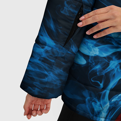 Женская зимняя куртка Огонь и вода / 3D-Черный – фото 5