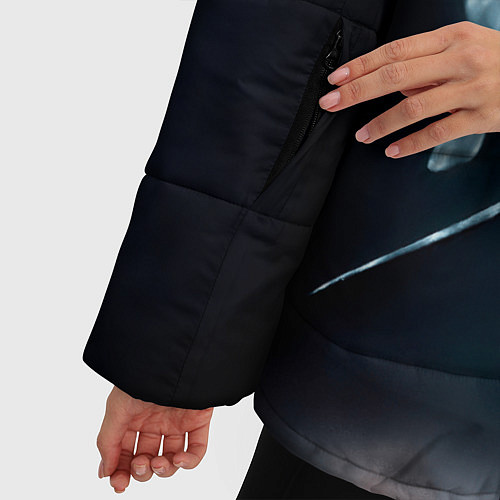 Женская зимняя куртка Акула / 3D-Черный – фото 5