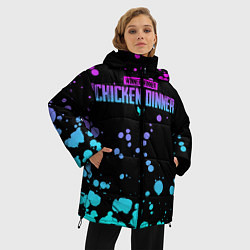 Куртка зимняя женская Chicken Dinner, цвет: 3D-черный — фото 2