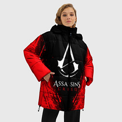 Куртка зимняя женская Assassin’s Creed, цвет: 3D-красный — фото 2