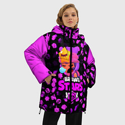 Куртка зимняя женская BRAWL STARS SANDY, цвет: 3D-черный — фото 2