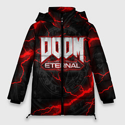 Куртка зимняя женская DOOM ETERNAL, цвет: 3D-черный
