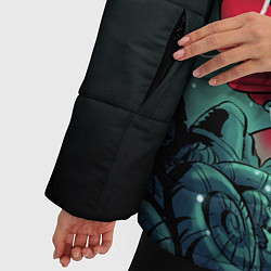 Куртка зимняя женская Hollow Knight, цвет: 3D-светло-серый — фото 2
