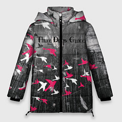 Куртка зимняя женская Three Days Grace art, цвет: 3D-черный