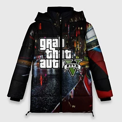 Куртка зимняя женская Grand Theft Auto V, цвет: 3D-черный