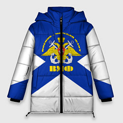 Куртка зимняя женская Военно - морской флот, цвет: 3D-черный
