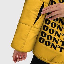 Куртка зимняя женская Don't touch me, цвет: 3D-черный — фото 2