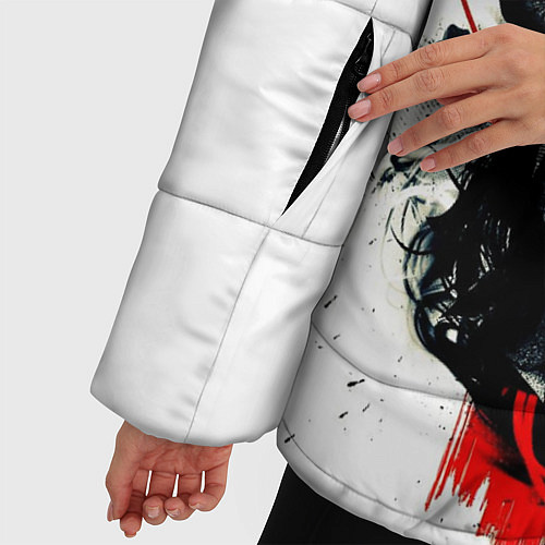 Женская зимняя куртка Чумной доктор / 3D-Черный – фото 5