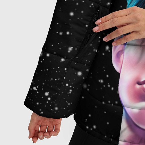 Женская зимняя куртка Тима Белорусских / 3D-Черный – фото 5