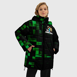 Куртка зимняя женская MINECRAFT, цвет: 3D-черный — фото 2