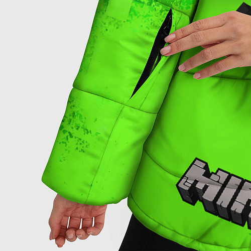 Женская зимняя куртка MINECRAFT / 3D-Черный – фото 5
