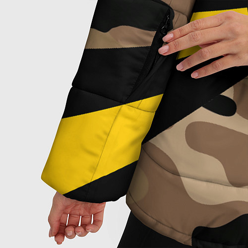 Женская зимняя куртка Войска связи / 3D-Черный – фото 5