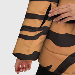 Куртка зимняя женская Тигриный камуфляж, цвет: 3D-черный — фото 2