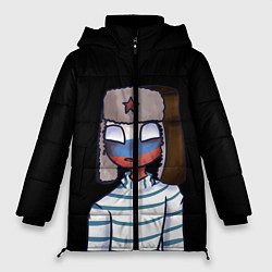 Куртка зимняя женская CountryHumans - Россия, цвет: 3D-светло-серый