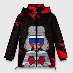 Куртка зимняя женская CountryHumans, цвет: 3D-черный