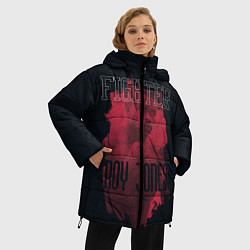 Куртка зимняя женская Fighter, цвет: 3D-черный — фото 2