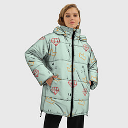 Куртка зимняя женская Алмазный арт, цвет: 3D-черный — фото 2