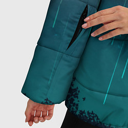 Куртка зимняя женская Космический Дождь, цвет: 3D-светло-серый — фото 2