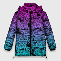 Куртка зимняя женская Imagine Dragons, цвет: 3D-черный