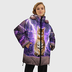 Куртка зимняя женская Котушка Теслы, цвет: 3D-черный — фото 2