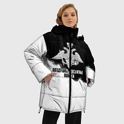 Куртка зимняя женская Воздушно - десантные войска, цвет: 3D-черный — фото 2