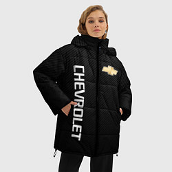 Куртка зимняя женская Chevrolet, цвет: 3D-черный — фото 2