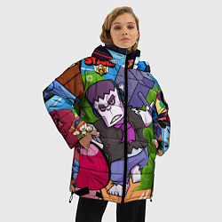 Куртка зимняя женская Brawl Stars Frank, цвет: 3D-светло-серый — фото 2