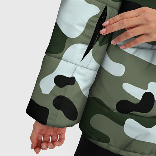 Женская зимняя куртка Пограничные Войска / 3D-Черный – фото 5