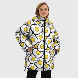 Куртка зимняя женская Яички, цвет: 3D-черный — фото 2
