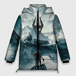 Куртка зимняя женская Skyrim Warrior, цвет: 3D-черный
