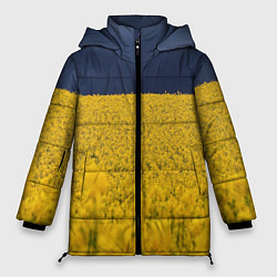 Куртка зимняя женская Рапсовое поле, цвет: 3D-черный