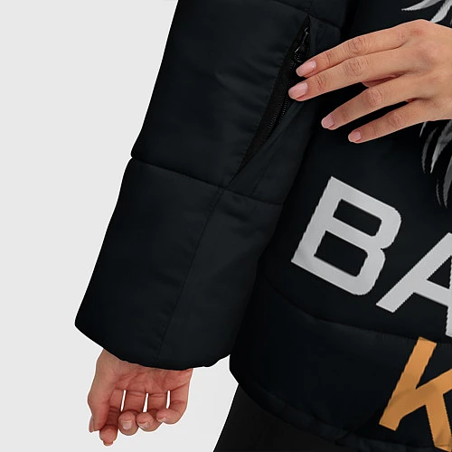 Женская зимняя куртка Barber King Барбер Король / 3D-Черный – фото 5