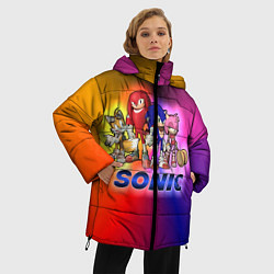 Куртка зимняя женская Команда Соника, цвет: 3D-красный — фото 2