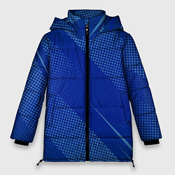 Куртка зимняя женская Линейная Абстракция, цвет: 3D-черный