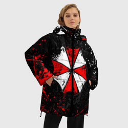Куртка зимняя женская RESIDENT EVIL UMBRELLA, цвет: 3D-черный — фото 2